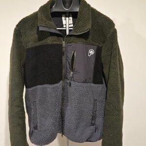 Men's L Penfield Color block heavy fleece jacket